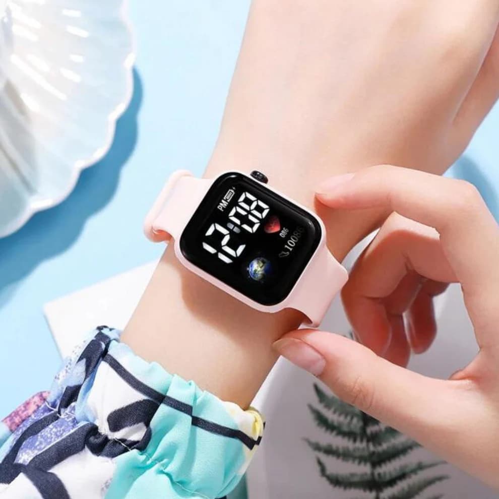 Square LED Digital Wristwatch - Image 2