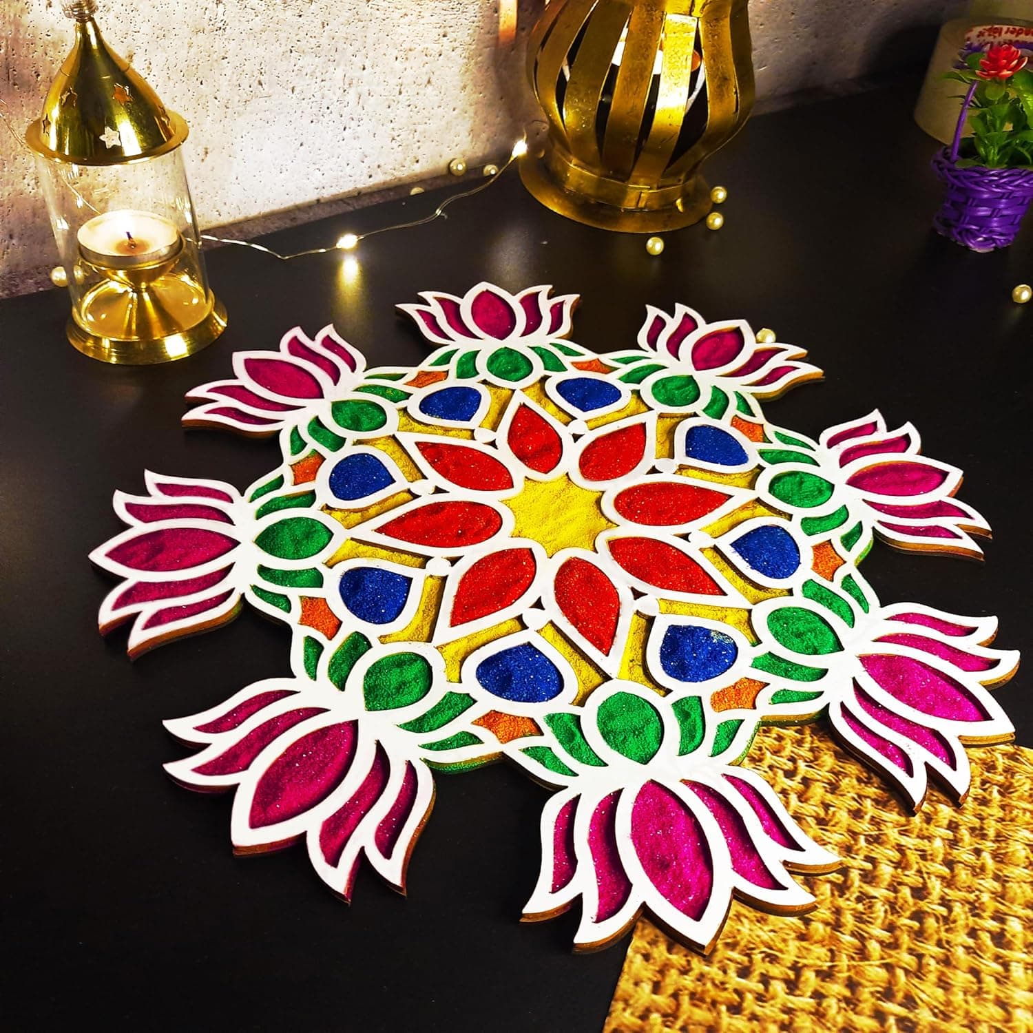 Ascension Portable Rangoli (11 inches) Stencil for Decor - Image 4